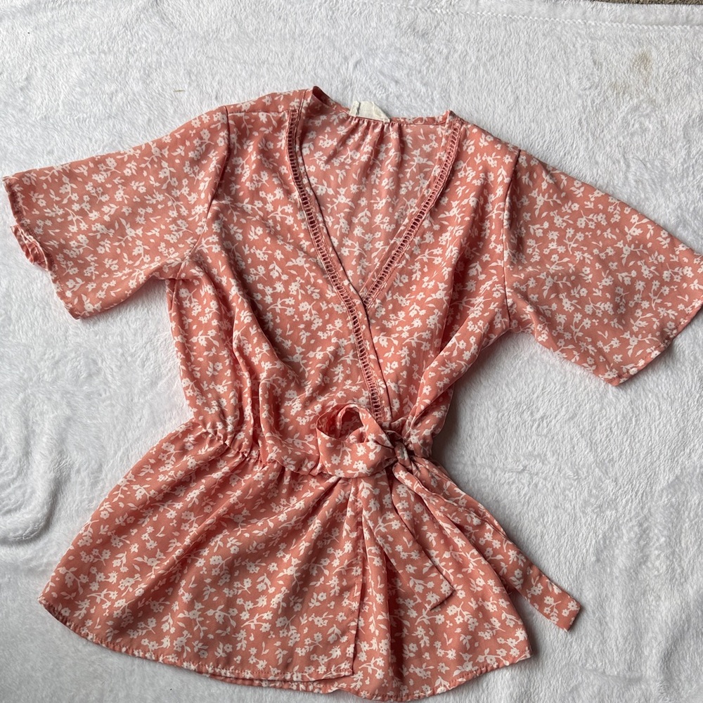 Sienna Sky Floral Top in Pink and White